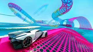 GTA 5 CRAZY SUPERCAR STUNT RACE ▸ GTA ONLINE | No Copyright Gameplay 4K 60fps | 657