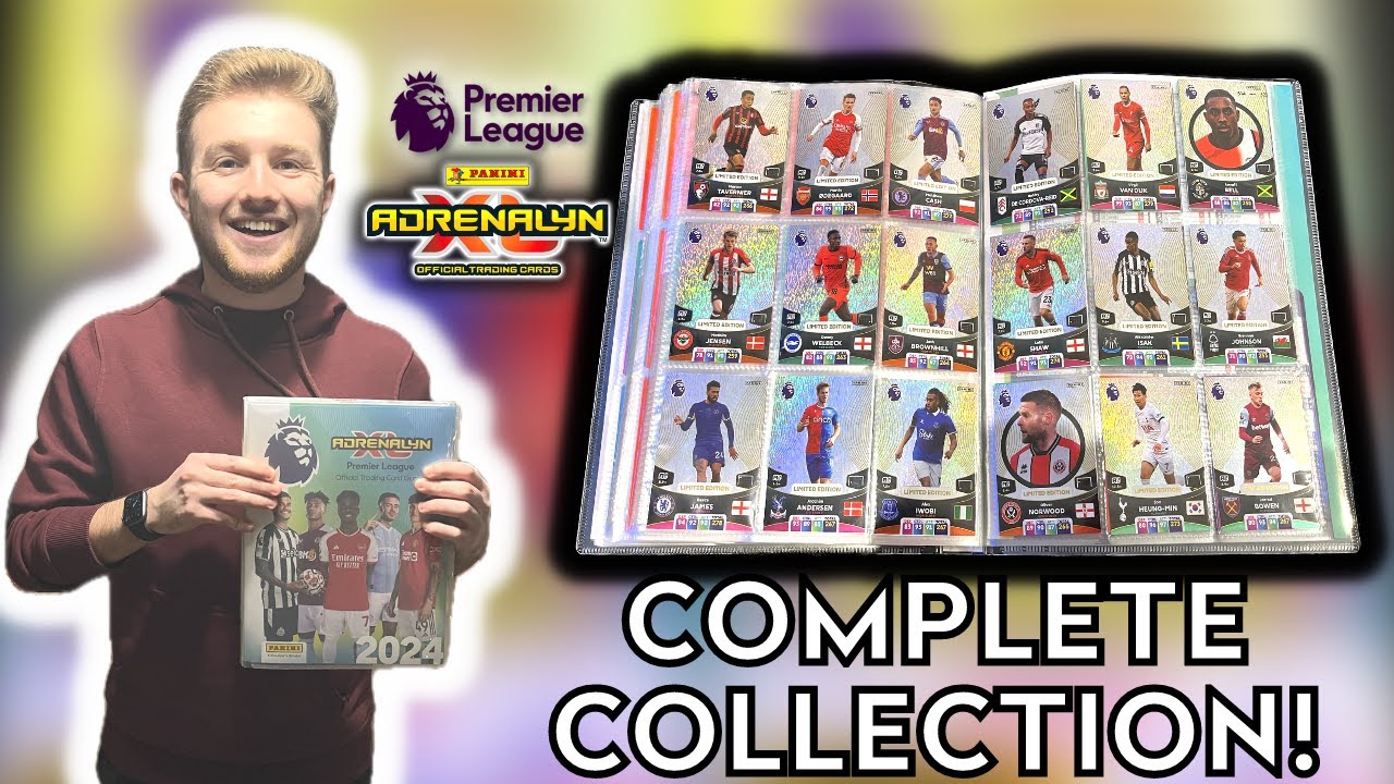 ALL LIMITED EDITION CARDS! PANINI ADRENALYN XL PREMIER LEAGUE 2024 100 COMPLETE BINDER