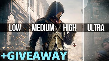 Assassins Creed : Unity Graphics Comparison - Low / Medium / High / Very High / Ultra High - PC HD