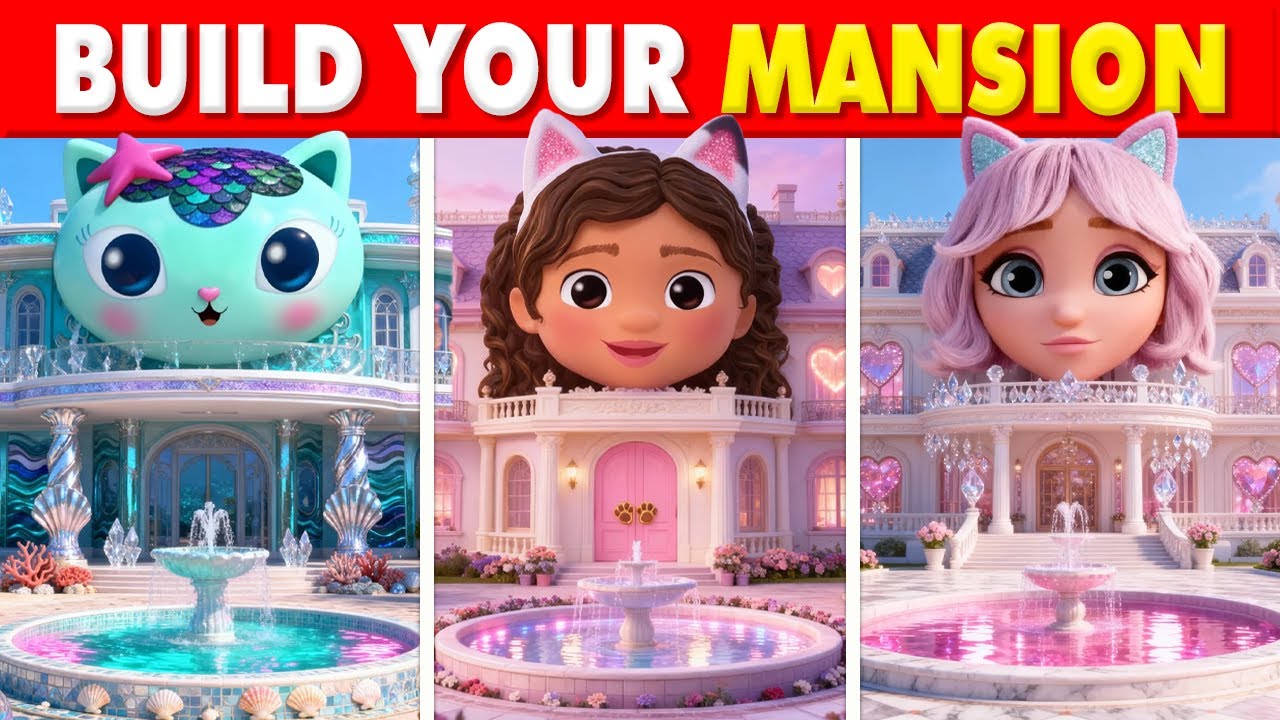 Постройте свой роскошный особняк в стиле кукольного домика Гэбби 🏠 !! Отличная викторина