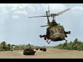 Huey Gunship Hot LZ - Riverbank Toe-In (S.O.G. Prairie Fire - ARMA 3 Vietnam)