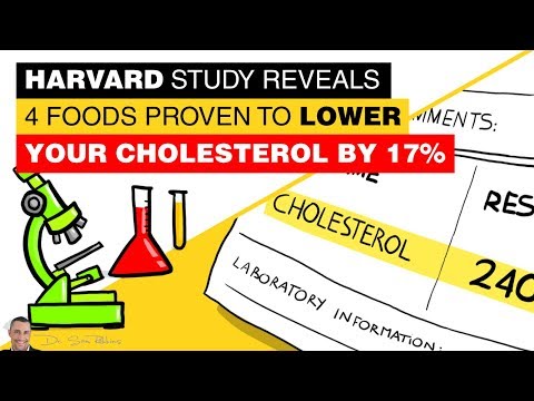 Harvard Study Reveals 4 Foods That Lower Your Cholesterol By 17% - by Dr Sam Robbins