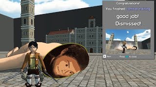 Training in Attack on Titan Fan Game by Roark