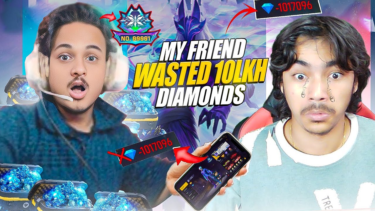 मैं गरीब हो गया 😭My Friend Waste my All Daimonds on new 0.00001 Rare Bundle😭 Garena free fire