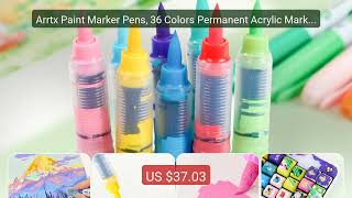 Arrtx Paint Marker Pens, 36 Colors Permanent Acrylic Marker... — Top Pick 2026 | Unbeatable Price!