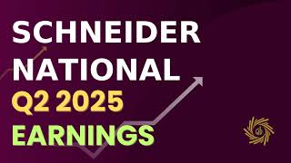 Schneider National SNDR Q2 2025 Earnings Call