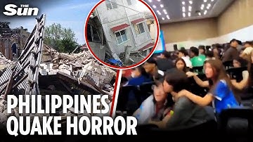 Horror moment deadly 7.4 magnitude earthquake rocks Philippines sparking tsunami warning in Mindanao