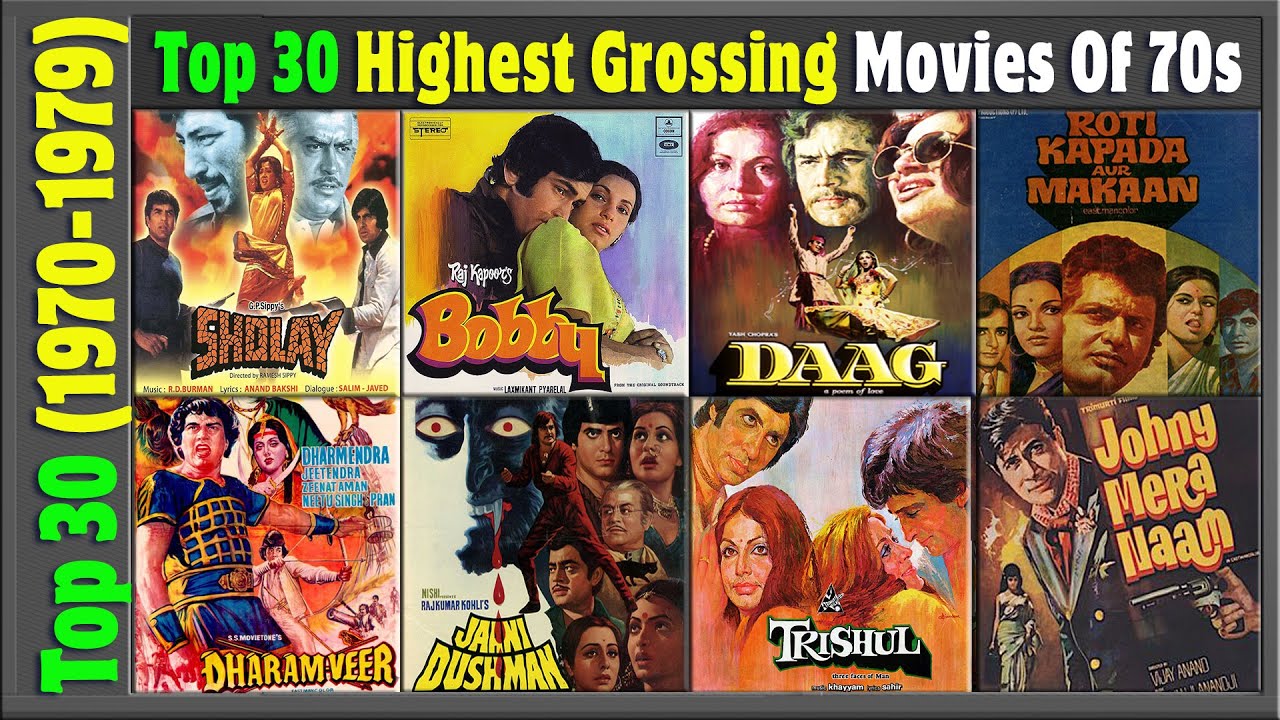 Top 30 Bollywood Highest Grossing Movies Of 1970 1979 Hit Or Flop Top 30 Bollywood Highest Grossing Movies Of 1970 1979 Hit Or Flop