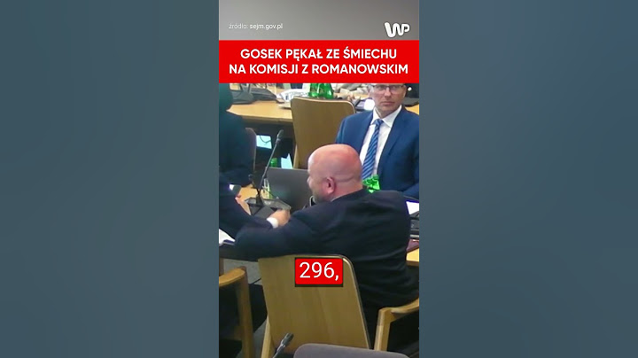 Gosek pękał ze śmiechu na komisji regulaminowej