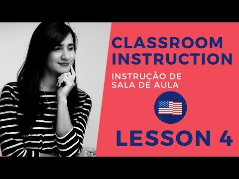 Lesson 4 | Aula de inglês 4 - Classroom Instruction