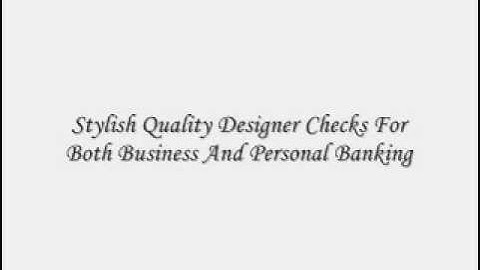 Cheap Personal Checks