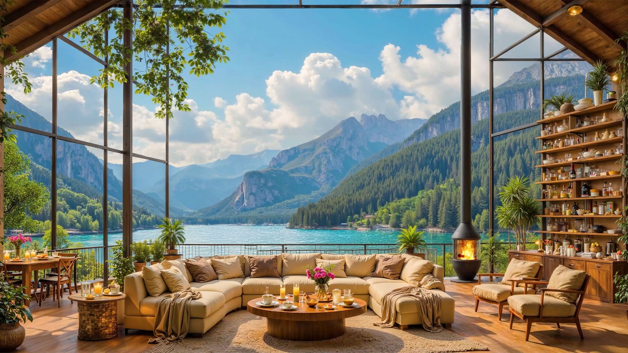 Tranquil Indoor Cafe Jazz Ambience | Calm Morning with Smooth Jazz Music for Stress Relief & Relax