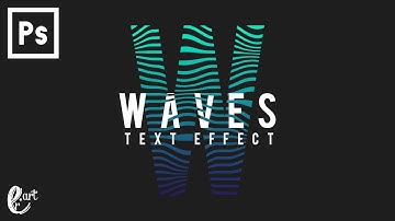 How to Create Waves Text Effect In Photoshop - Tutorial Photoshop