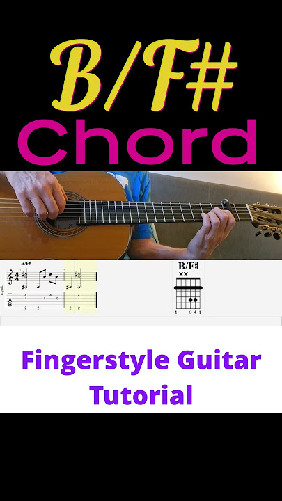 B Major 2nd Inversion Chord | Fingerstyle Guitar Tutorial   TABS & Sheet Music