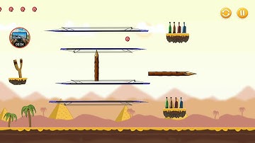 knock down bottles desert world level 16