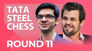 Tata Steel Chess Tournament 2022 - Round 11 | Hosts Naroditsky and Steil-Antoni