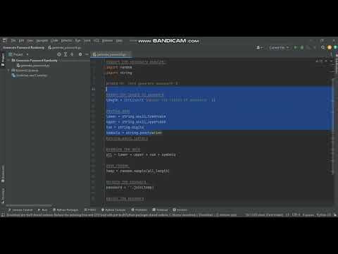 Random password Generator with python | Python Projects