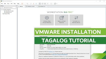 VMware Workstation  Installation Tagalog Tutorial