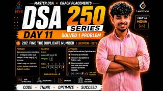 Find the Duplicate Number | LeetCode 287 | Brute Force + HashSet + Optimal | Java DSA 🔥Day 11