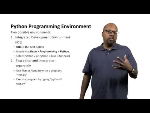 Lecture 1 2 Python Programming Environment - YouTube