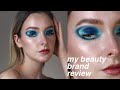MyBeautyBrand first impressions / Now united / Nikki Deroest / review / editorial blue makeup