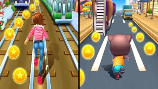 Subway Princess Runner vs Cat Runner Gameplay screenshot 5