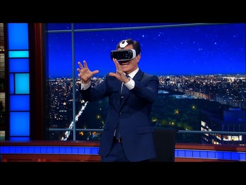 Stephen Tries Out CNN's Virtual Reality Debate