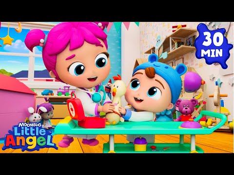 A Day at the Doll Hospital 🏥Learning to Care | Little Angel | Family Time! 👨‍👩‍👦
