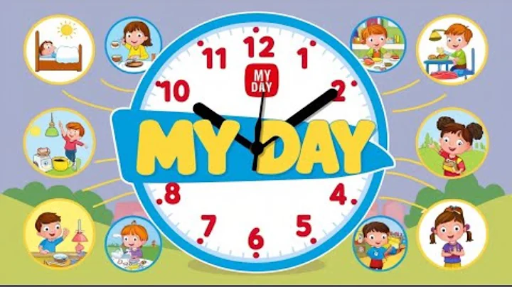 Morning Routines & Verbs Chant for Children | In the Morning Vocabulary KIDZ DREAM