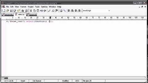 jQuery Tutorial   39   Select