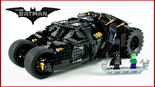 LEGO DC Comics Super Heroes 76240 Batmobile Tumbler Speed Build for Collectors  Brick Builder