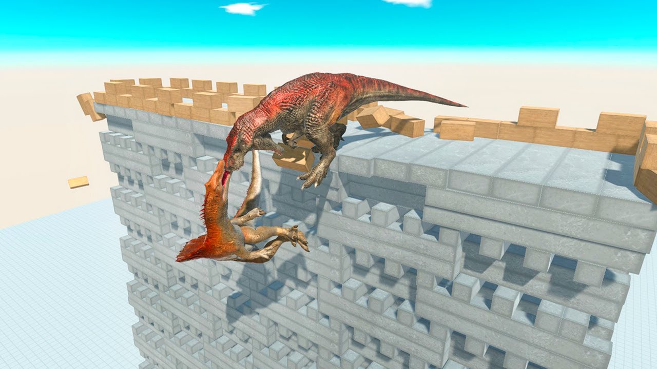 T-REX on WOBBLY BRIDGE vs EVERY UNIT | Animal Revolt Battle Simulator