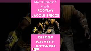 Mortal Kombat X Mobile Kosplay Jacqui Briggs Chest Kavity Attack
