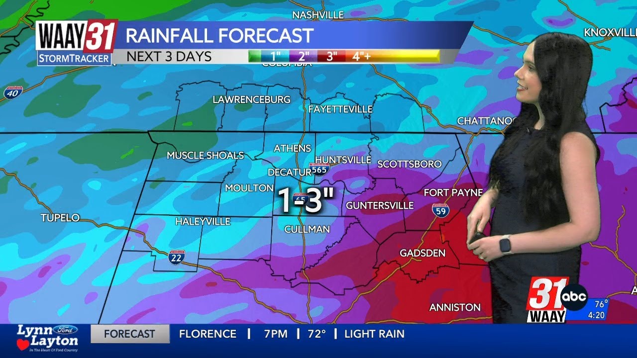 More rain on the way for the next few days - YouTube