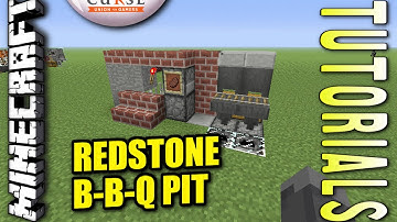 Minecraft - WORKING BBQ GRILL [ No Mods ] Redstone Tutorial - Xbox / PS4 / MCPE / PS3 / Switch