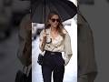 Parisian Elegance On Rainy Days With Black Pants #ootd #fashiontrends #outfitideas
