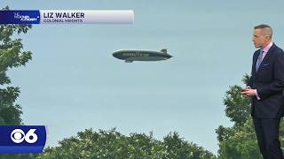Goodyear Blimp spotted over Colonial Heights, Virginia