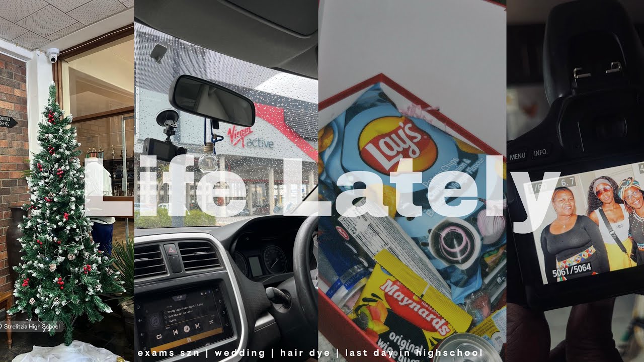 life lately : matric exam szn | hair dye | wedding day | last day in highschool 🤍