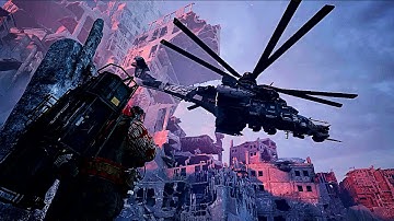 Europan Medium Mechs Literally Stomp Eurasian Attack Helicopter In The Forever Winter