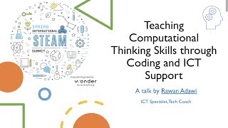 Teaching CT skills through coding and ICT support - Webinar