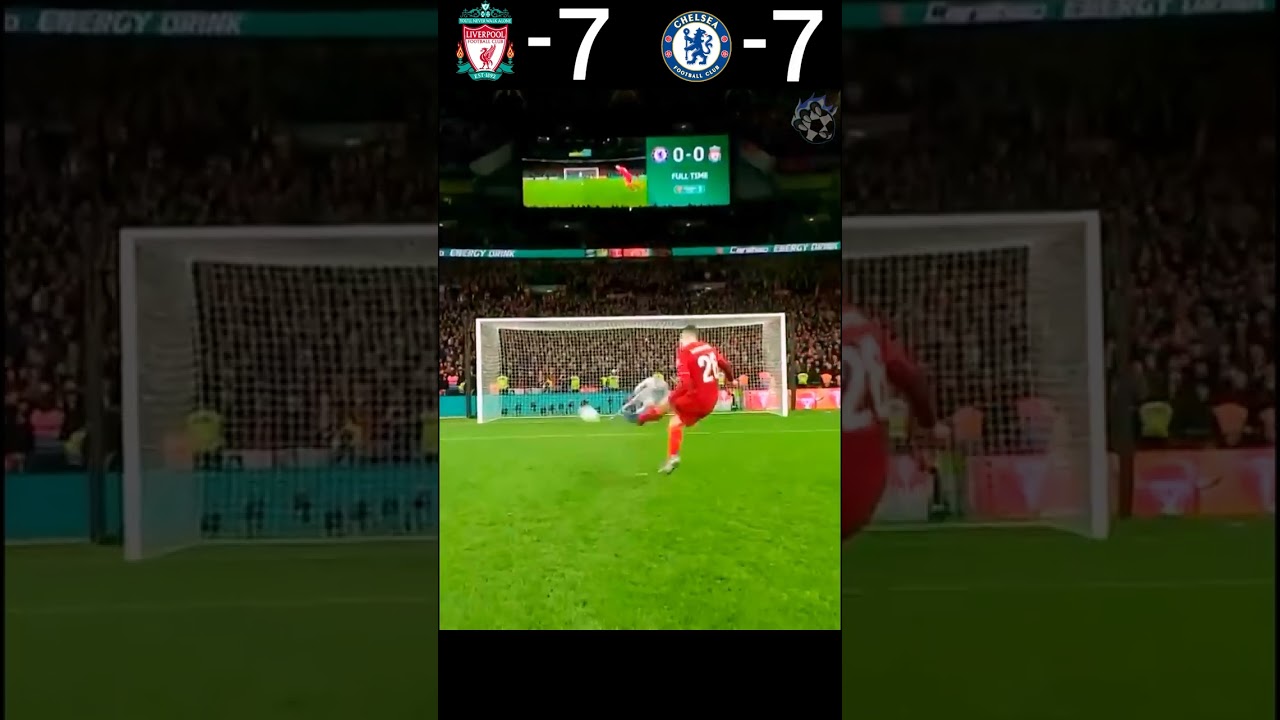 ⁣Liverpool VS Chelsea 2022 Carabao Cup Final Penalty Shootout Highlights #youtube #shorts #football