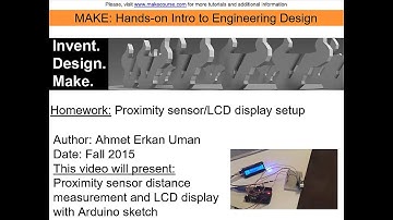 Arduino Project: Using an LCD Display Together with the Proximity Sensor