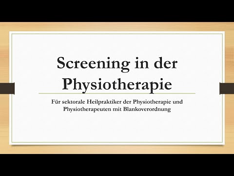 Screening in der Physiotherapie