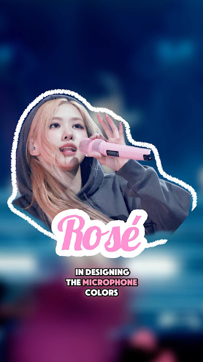 Blackpink's Beautiful Microphone was Designed by Rosé #rosé #blackpink #kpop