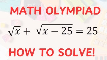 Nice Square Root Math Simplification | Math Olympiad | Solve for x