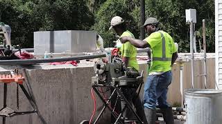 Details Finishing Threading Pipes On Site in Central Florida News