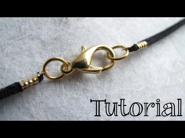 How to Finish a Leather or Cord Necklace - DIY Jewelry Tutorial