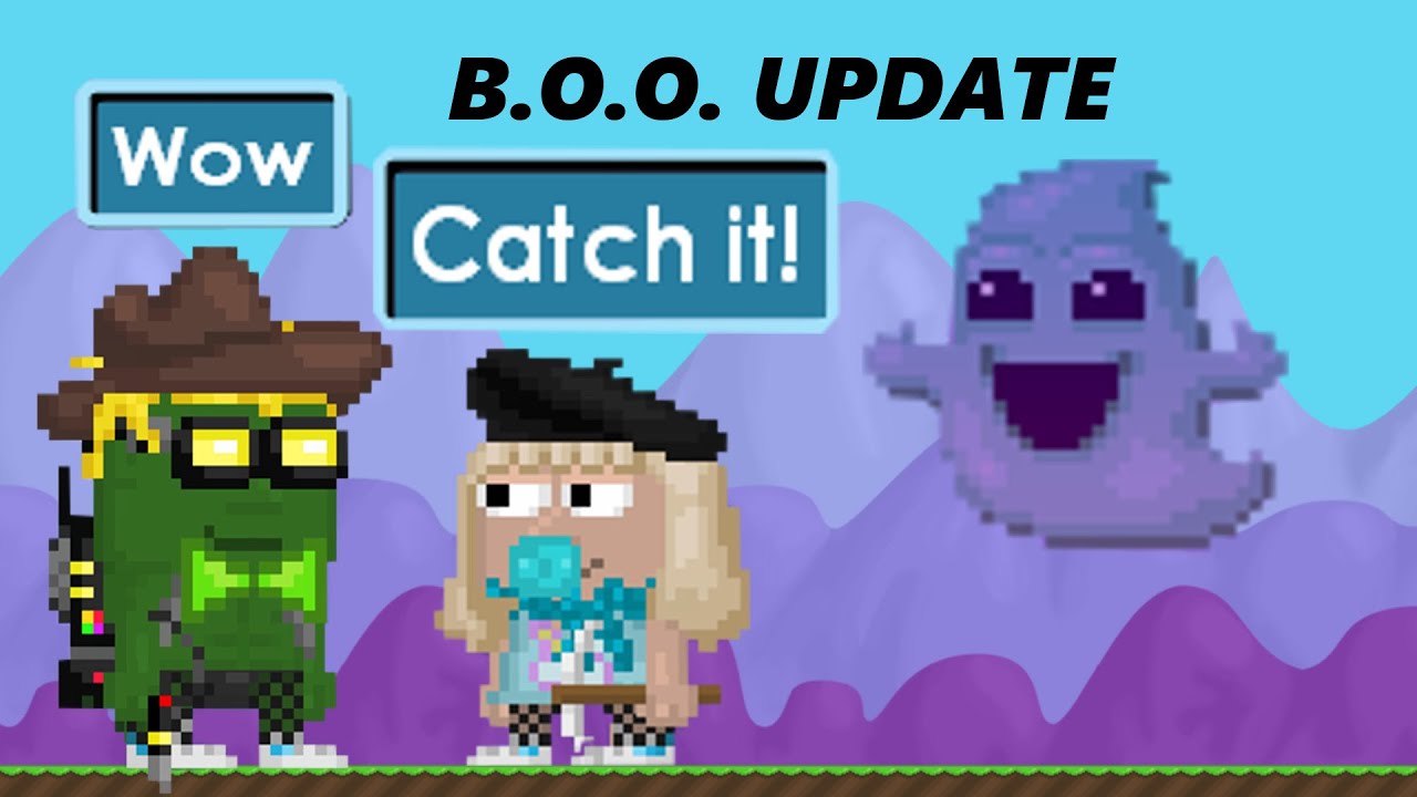 Growtopia B.O.O. Update, Catching Ghosts + Making New Items! YouTube