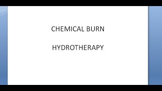 Surgery 196 Chemical Burn HydroTherapy acid alkali first aid Resimi