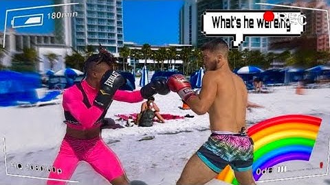 BOXING RANDOM STRANGERS DRESSED LIKE THIS!!...*I came out